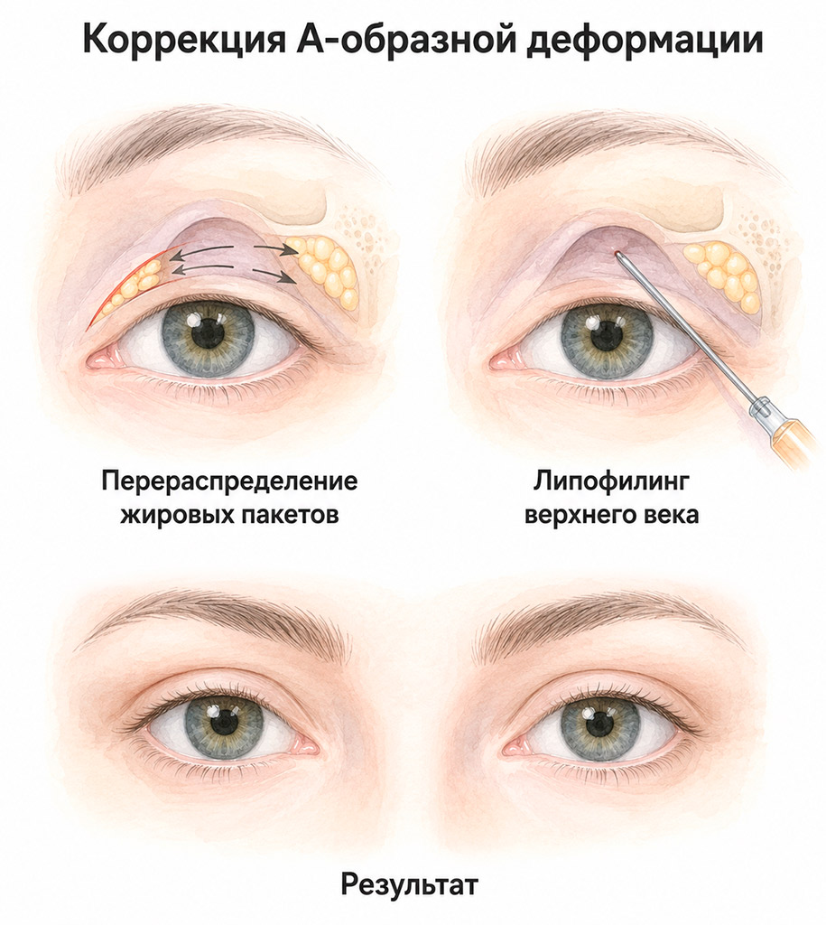 коррекция а образной деформации